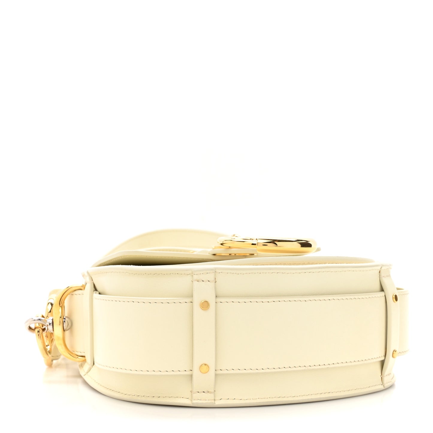 Calfskin Small Tess Bag Natural White