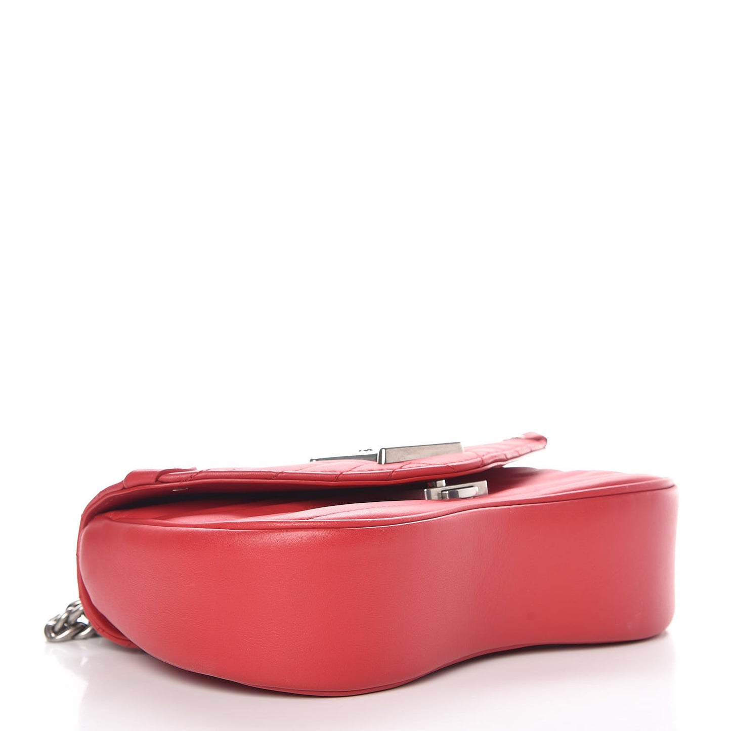 Calfskin New Wave Chain MM Ecarlate