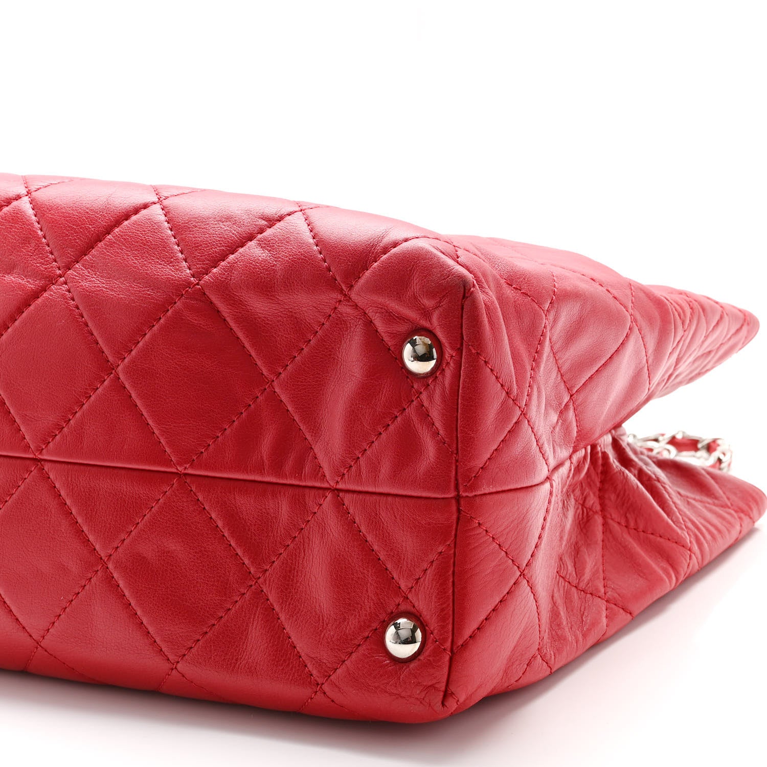 Chanel Calfskin Quilted Large In the Business Tote Red 10 of 10