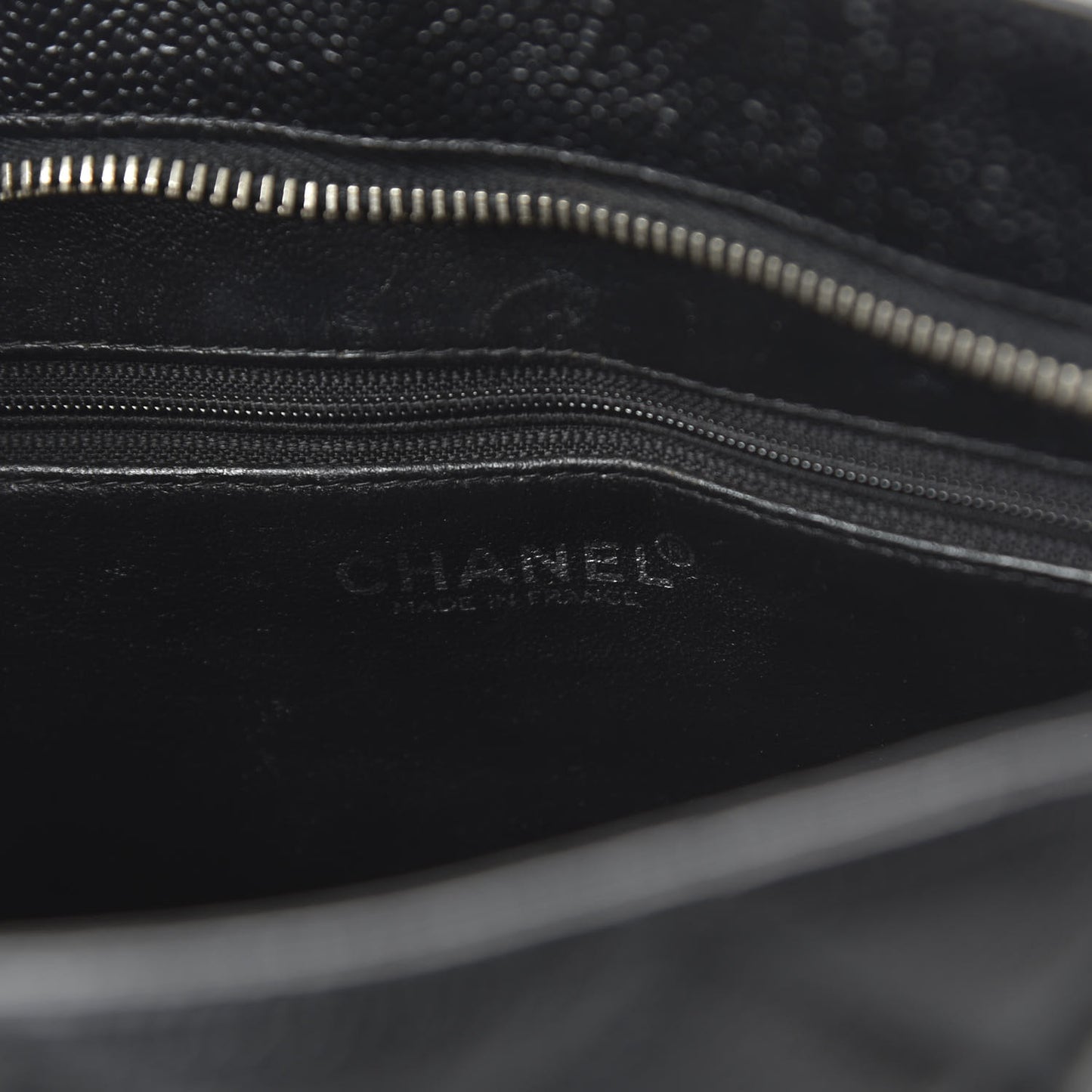 Caviar Quilted Medallion Tote Black