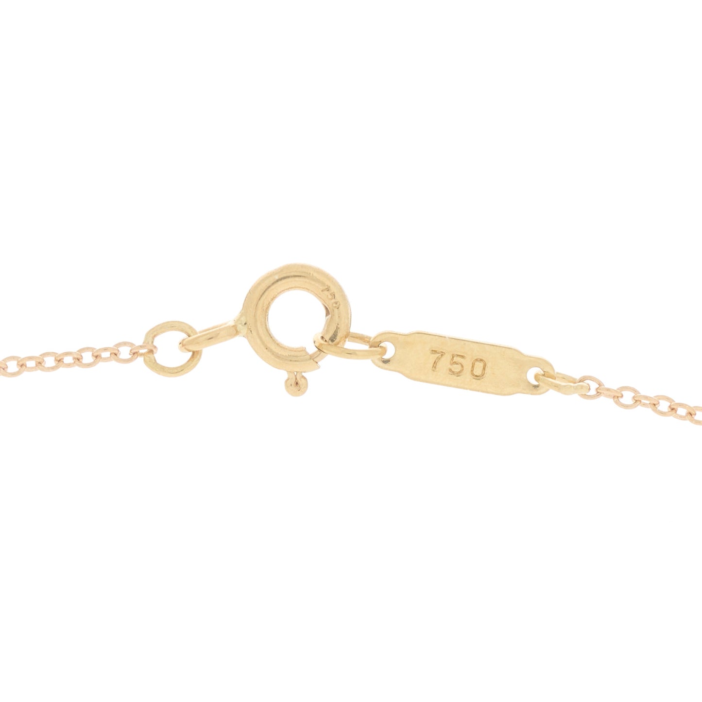 18K Yellow Gold Diamond .17ct Elsa Peretti Diamonds by the Yard Pendant Necklace