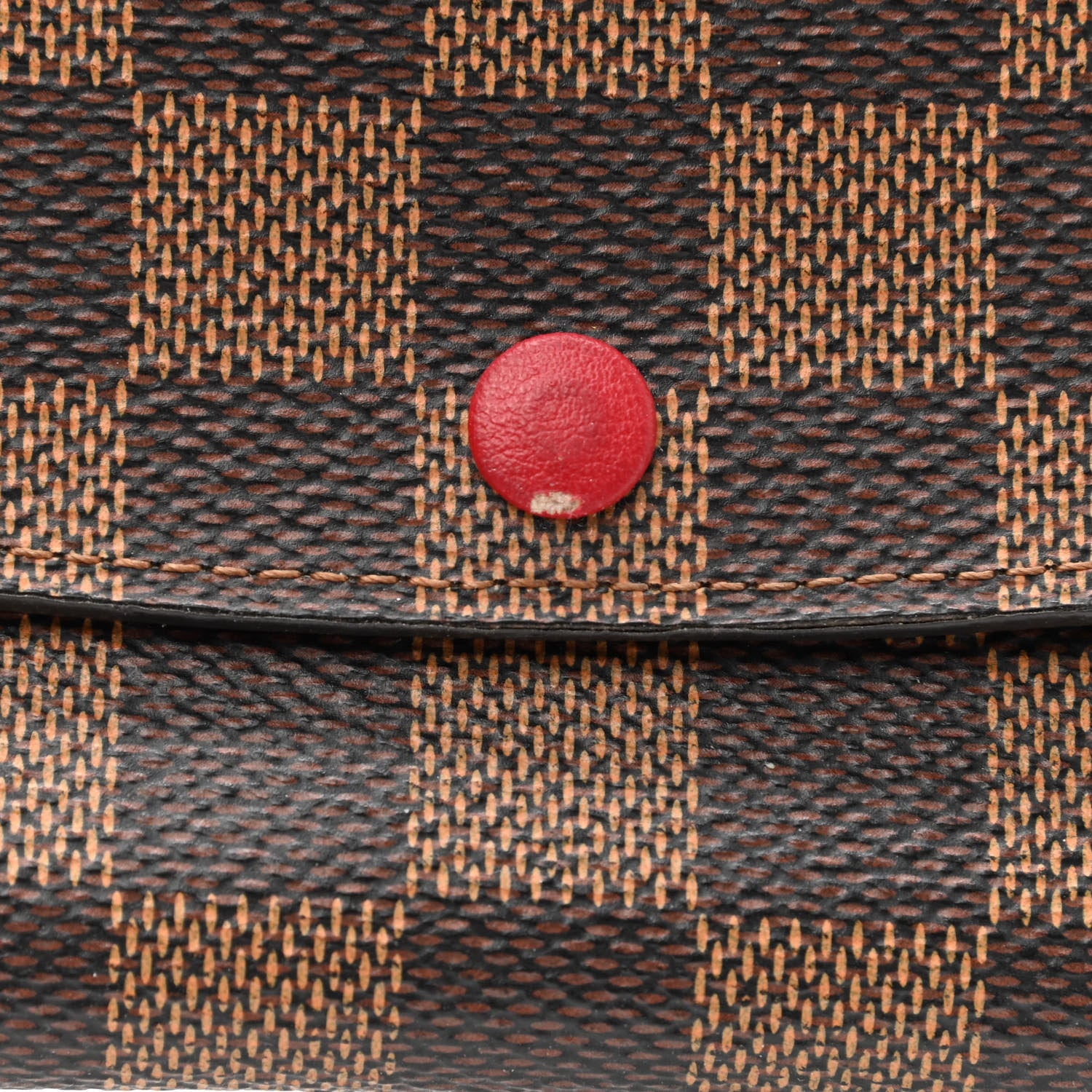 Louis Vuitton Damier Ebene Emilie Wallet Red 8 of 8