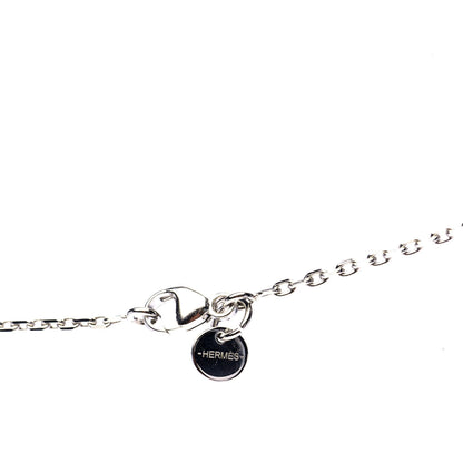 Hermes Palladium Plated Swift As De Coeur Necklace Black 4 of 4