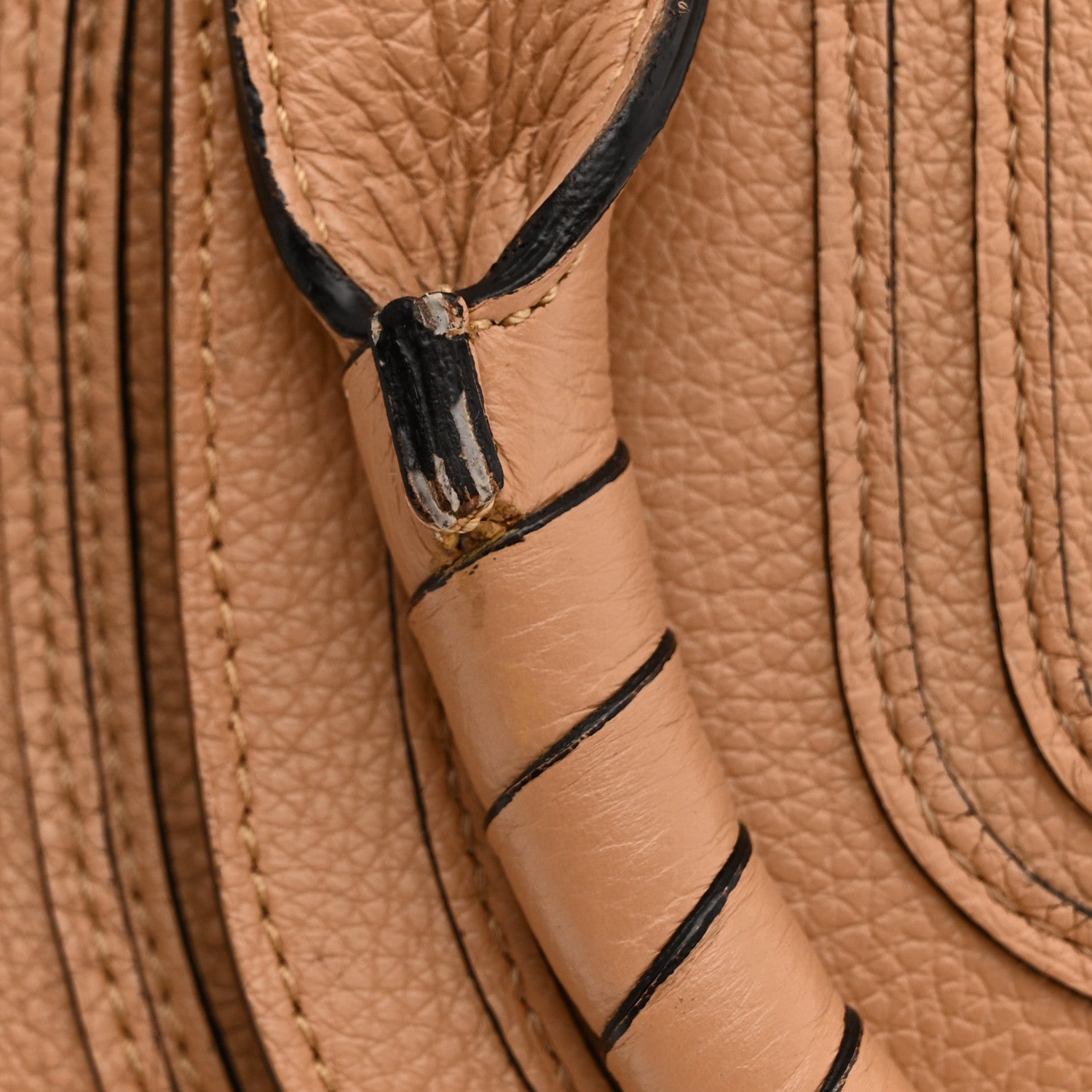 Chloe Calfskin Braided Medium Marcie Double Carry Light Tan 11 of 12