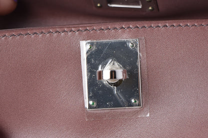 Hermes Tadelakt Kelly Cut Clutch Pochette Griolet 13 of 23
