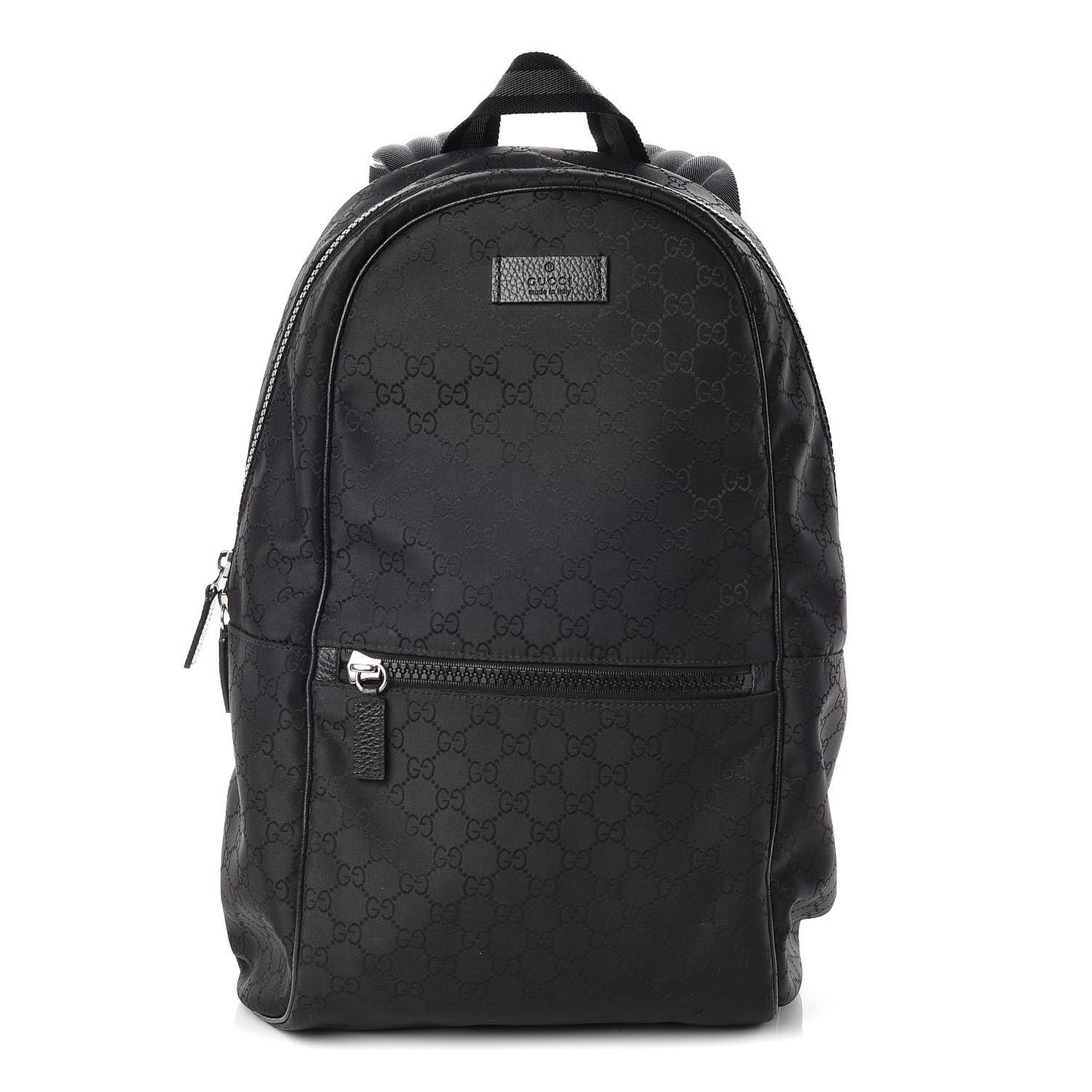 Nylon Monogram Slim Backpack Black