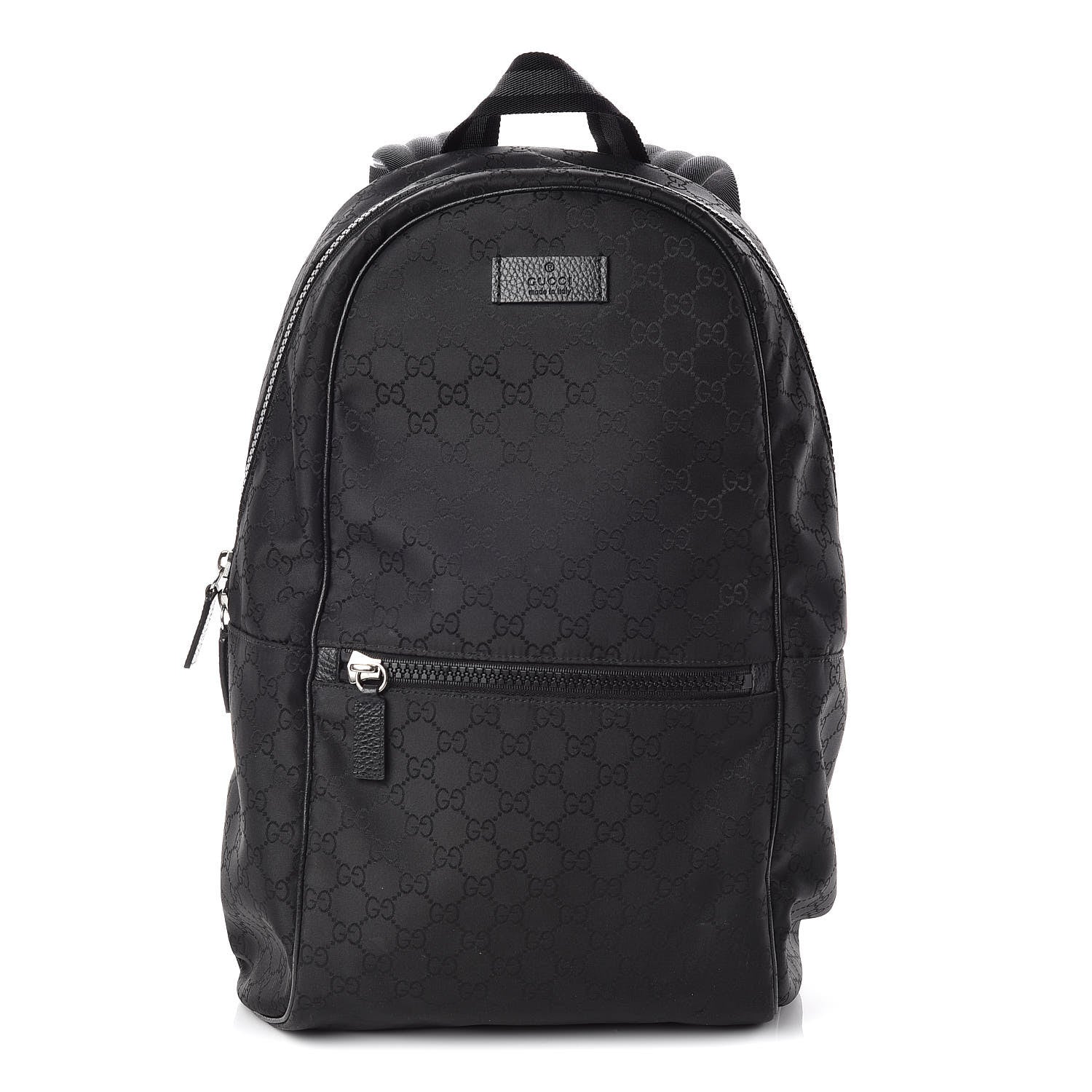 Gucci Nylon Monogram Slim Backpack Black 1 of 11