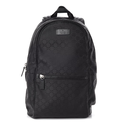 Gucci Nylon Monogram Slim Backpack Black 1 of 11