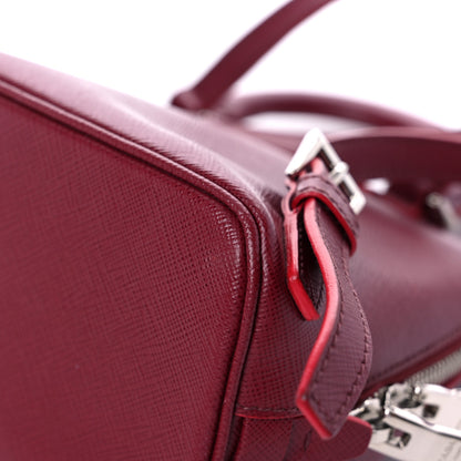 Prada Saffiano Lux Promenade Backpack Cherry 10 of 11