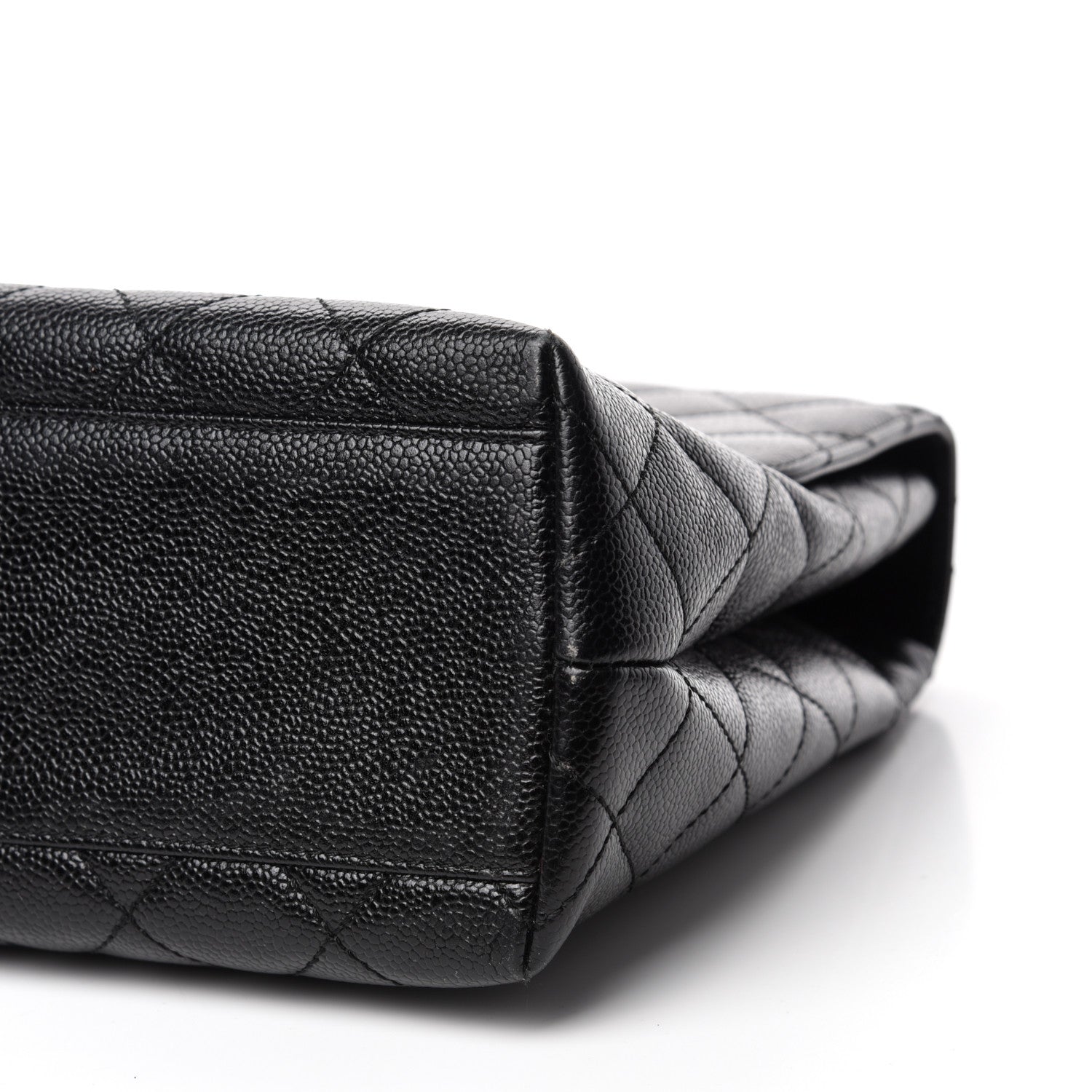 Chanel Caviar Quilted Jumbo Kelly Flap Black 7 of 11