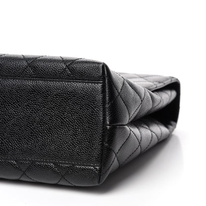 Chanel Caviar Quilted Jumbo Kelly Flap Black 7 of 11
