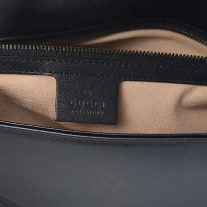 Gucci Calfskin Matelasse Medium GG Marmont Shoulder Bag Black 6 of 11