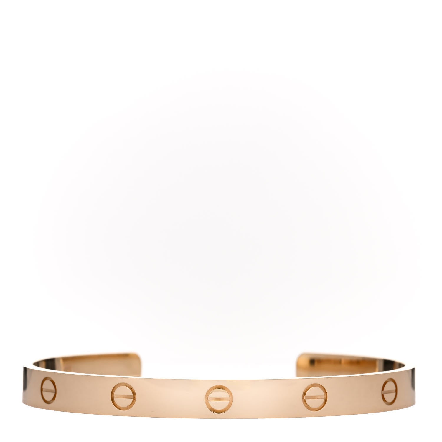 Cartier 18K Yellow Gold LOVE Cuff Bracelet 19 1 of 4
