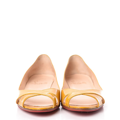 Christian Louboutin Patent Croisette Peep Toe Flats 36.5 2 of 17