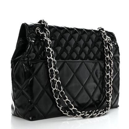 Chanel Vinyl Quilted In the Business Flap Bag Black 2 of 10