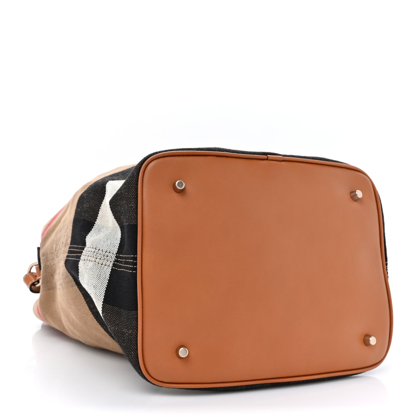 Canvas Mega Check Medium Ashby Hobo Saddle Brown