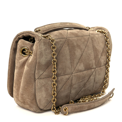 Saint Laurent Suede Matelasse Monogram Mini Jamie 4.3 Whisper Pink 3 of 10