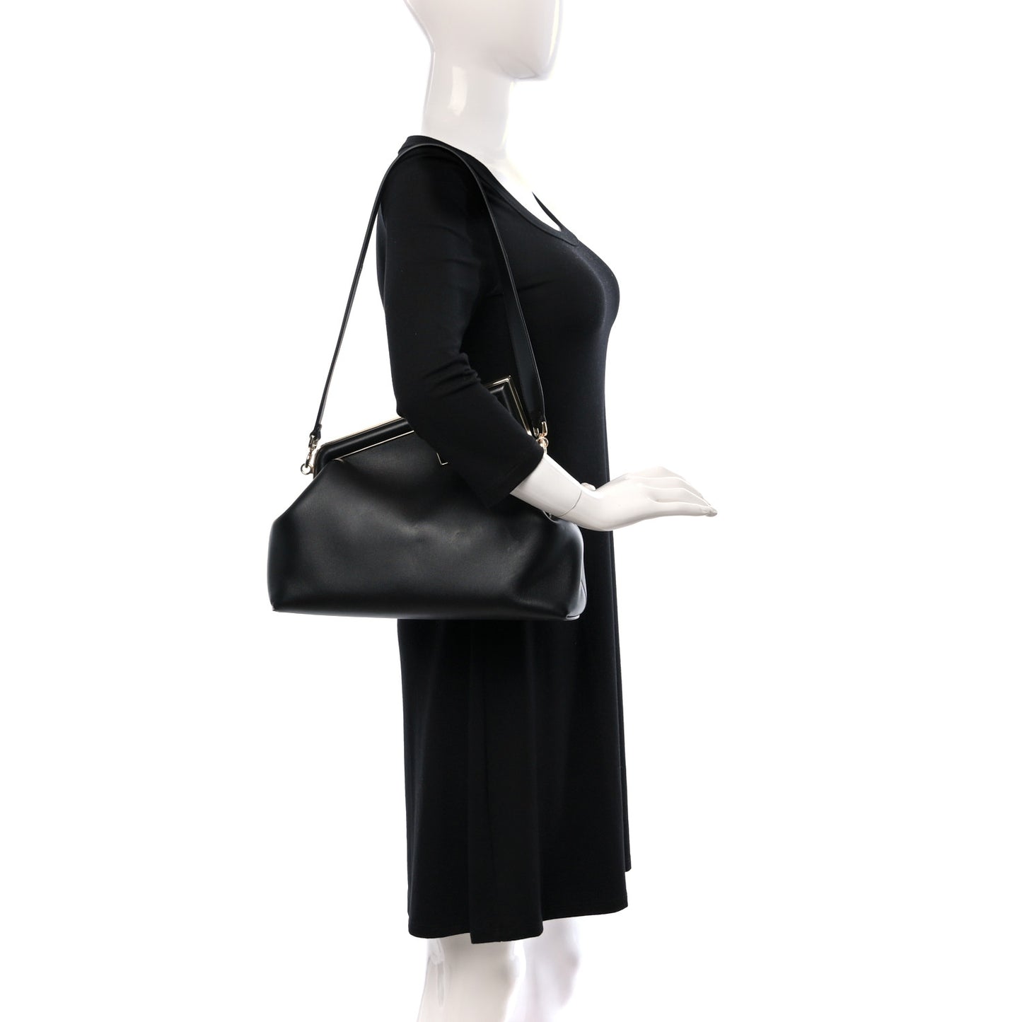 Shiny Nappa Medium Fendi First Black