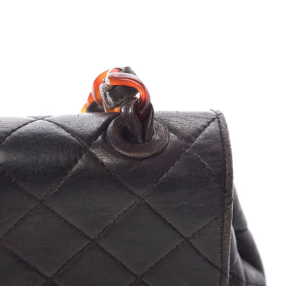Chanel Lambskin Quilted Bekko Jumbo Single Flap Black 30 of 30