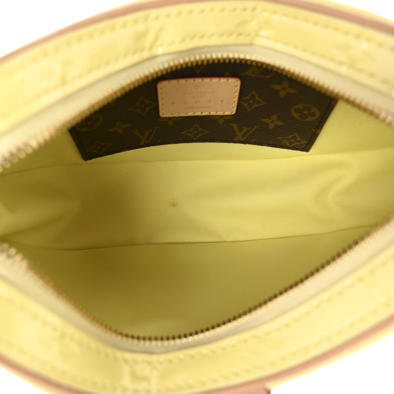 Louis Vuitton Vernis Croissant PM NM Pochette Chic And Yellow 5 of 10