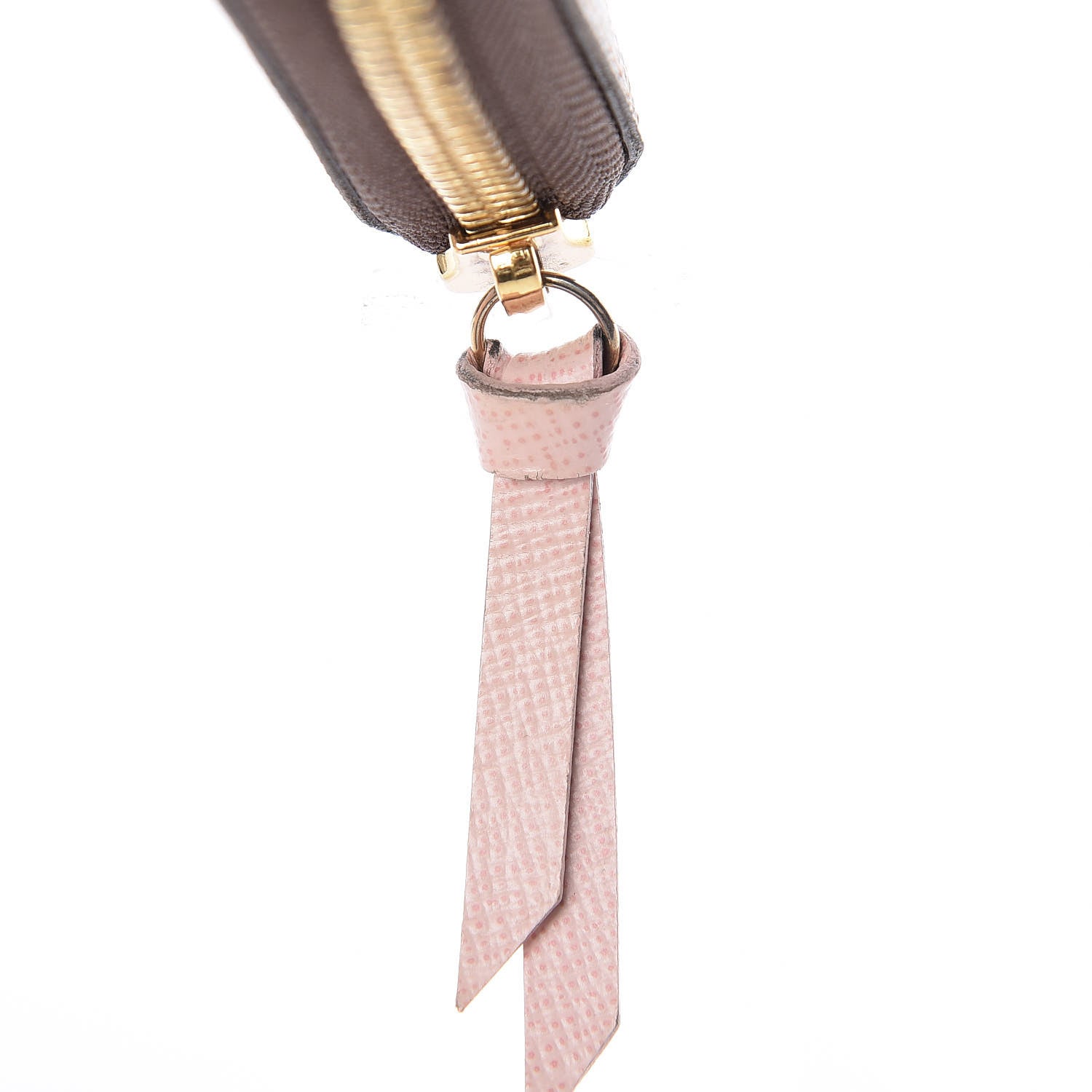 Louis Vuitton Damier Ebene Clemence Wallet Rose Ballerine 6 of 10