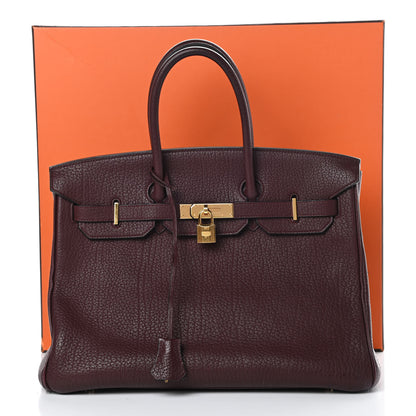 Hermes Fjord Birkin 35 Prune 17 of 17