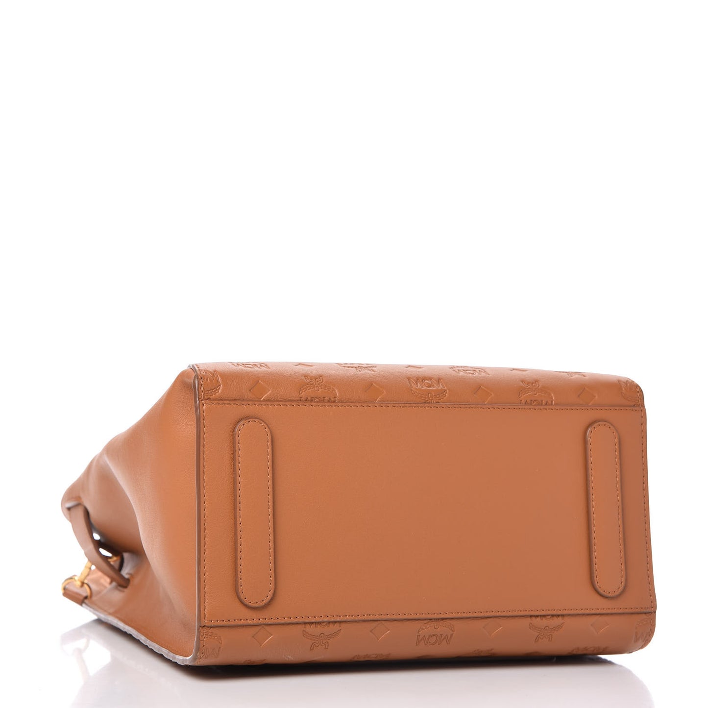 Calfskin Ottomar Monogram Essential Bucket Bag Cognac