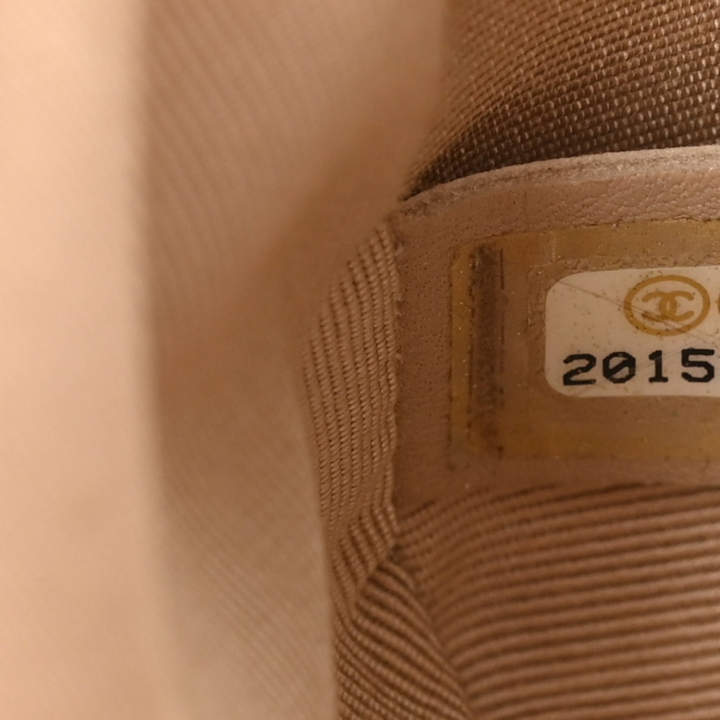 Caviar Quilted Medium Boy Flap Light Brown