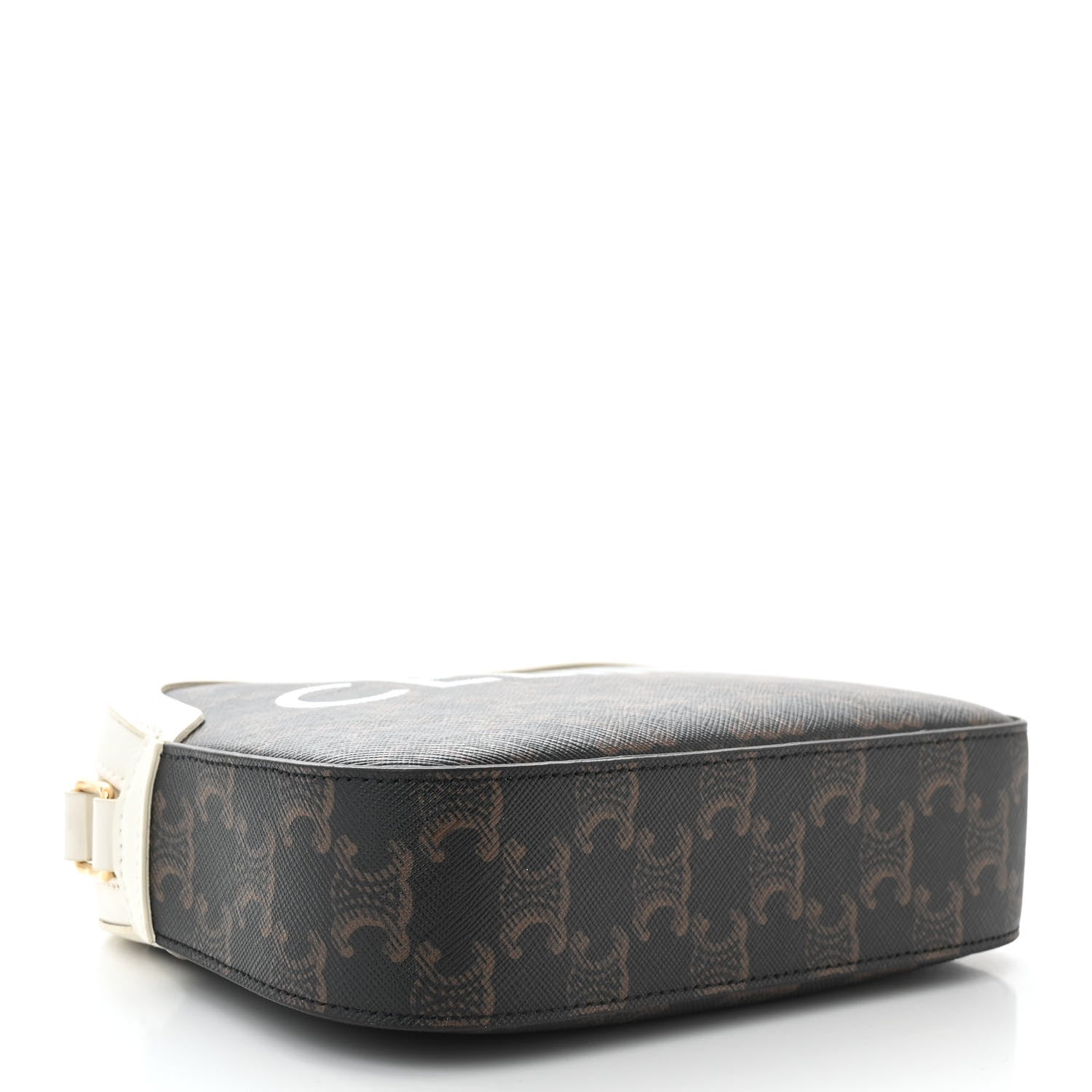 Celine Triomphe Canvas Small Camera Bag White 4 of 10