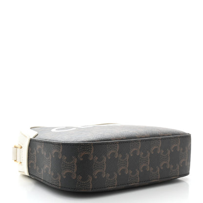 Celine Triomphe Canvas Small Camera Bag White 4 of 10
