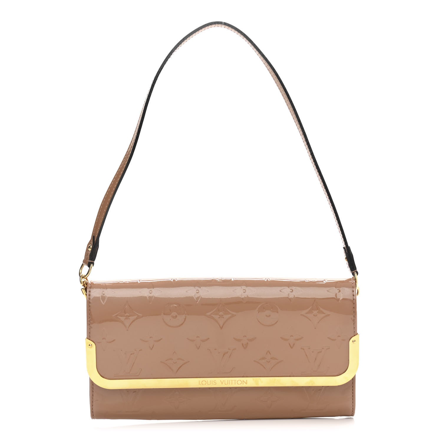 Louis Vuitton Vernis Rossmore MM Rose Velours 1 of 9