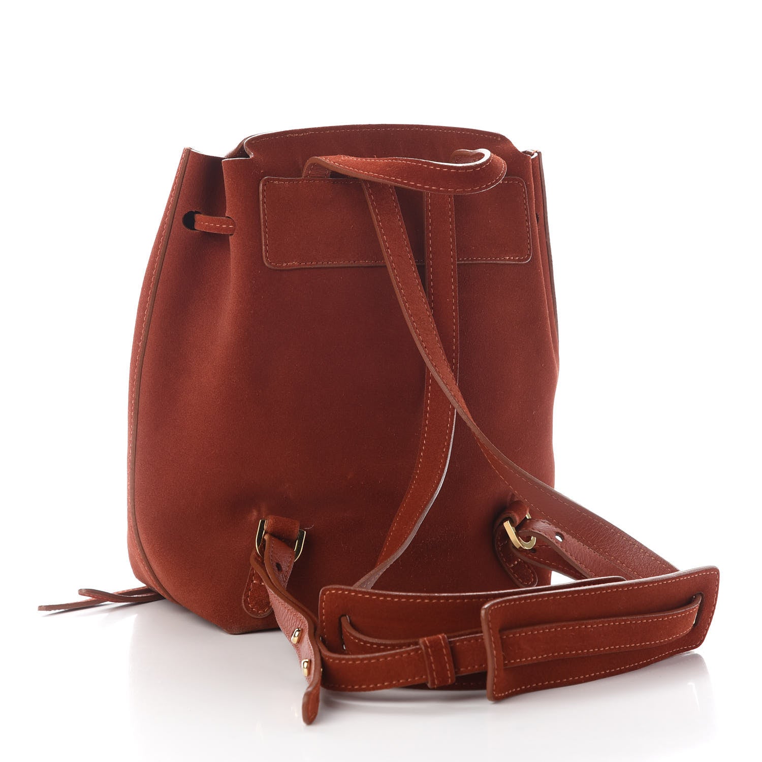 Mansur Gavriel Suede Backpack Brick 2 of 6