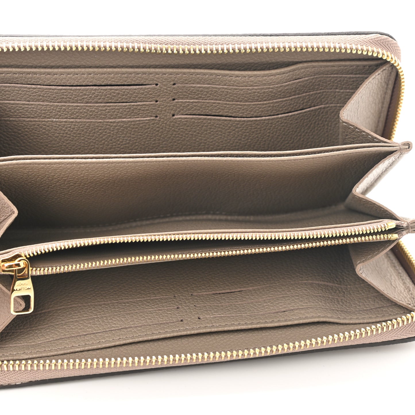 Empreinte Monogram Giant Zippy Wallet Tourterelle Creme