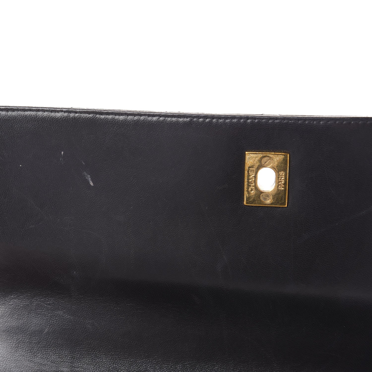 Chanel Lambskin Quilted Jumbo Kelly Flap Bag Black 18 of 22