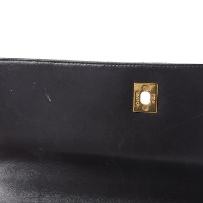 Chanel Lambskin Quilted Jumbo Kelly Flap Bag Black 18 of 22