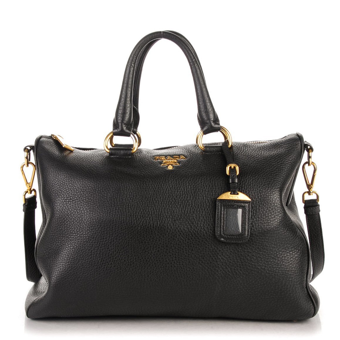 Prada Vitello Daino Tote Nero Black 1 of 7