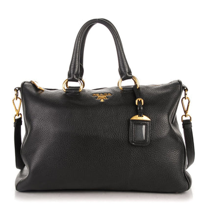Prada Vitello Daino Tote Nero Black 1 of 7