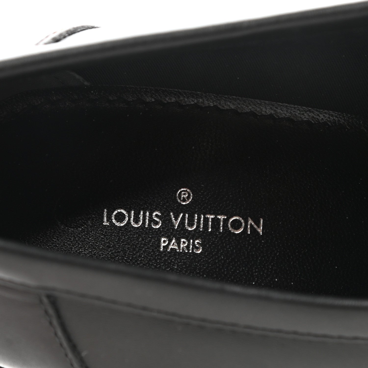 Louis Vuitton Monogram Calfskin Academy Loafers Pumps 38.5 Black 7 of 8