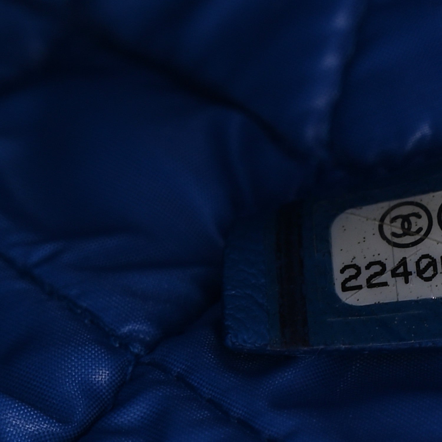 Chanel Lambskin Quilted Medium Cosmetic Case Blue 7 of 10