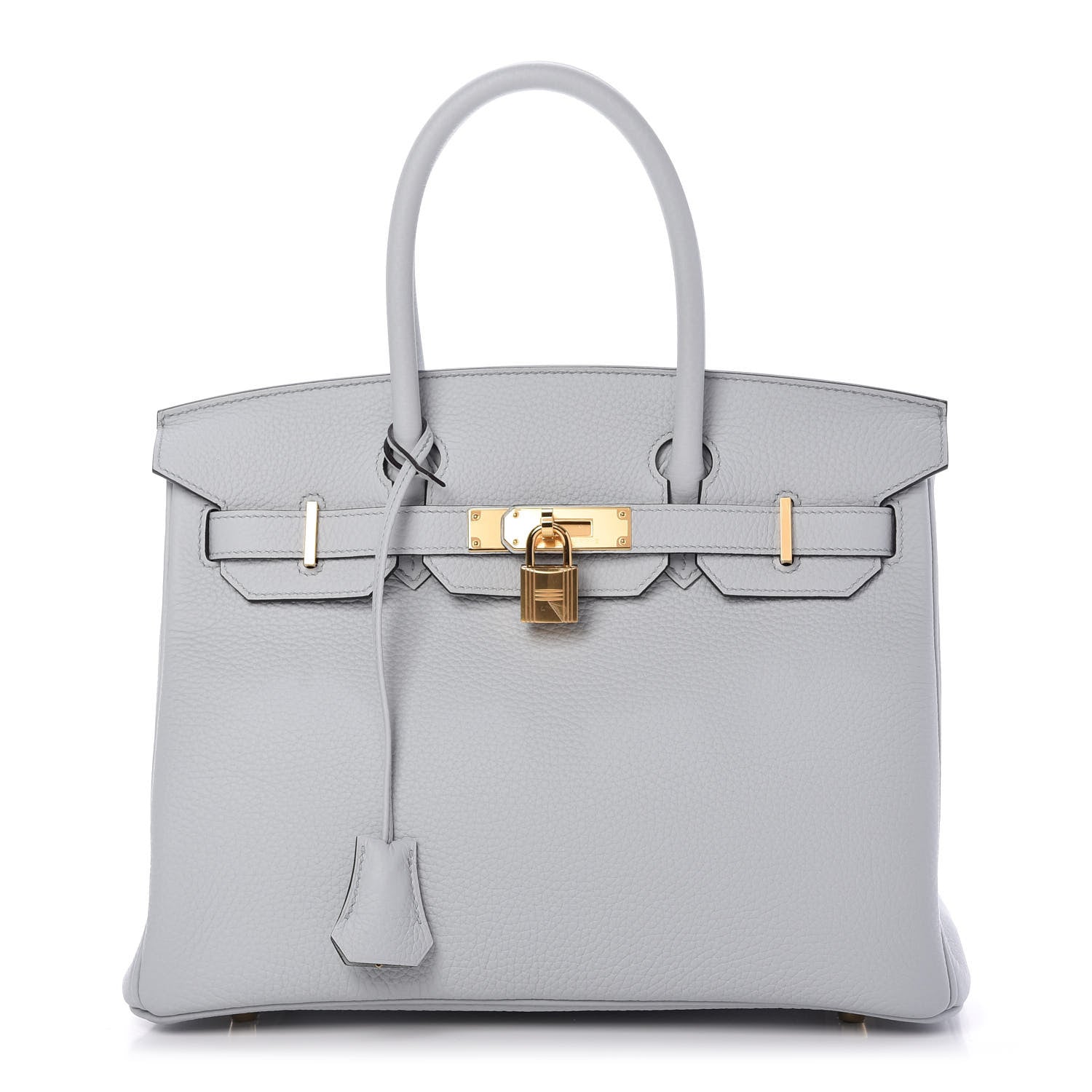 Hermes Taurillon Clemence Birkin 30 Bleu Pale 1 of 11