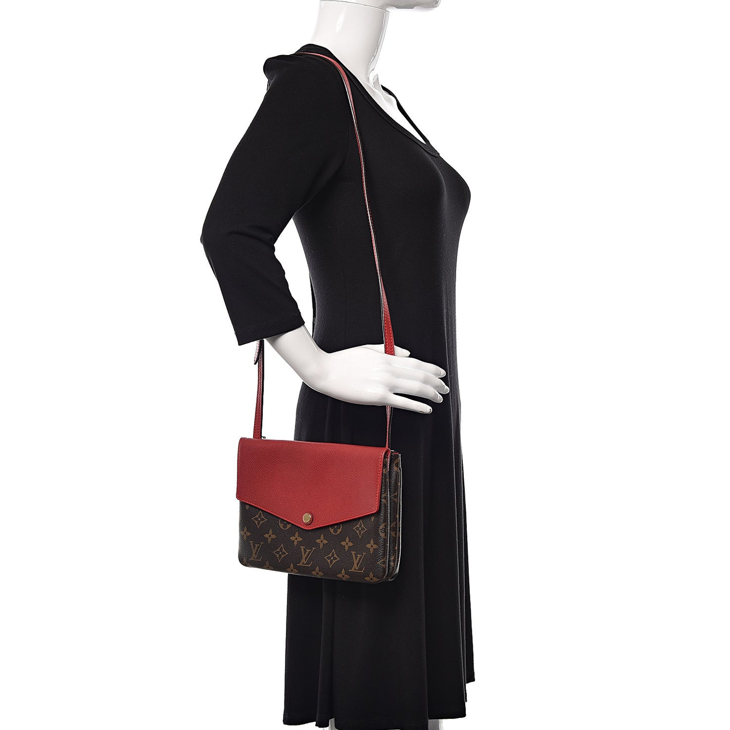 Monogram Twice Pochette Cherry