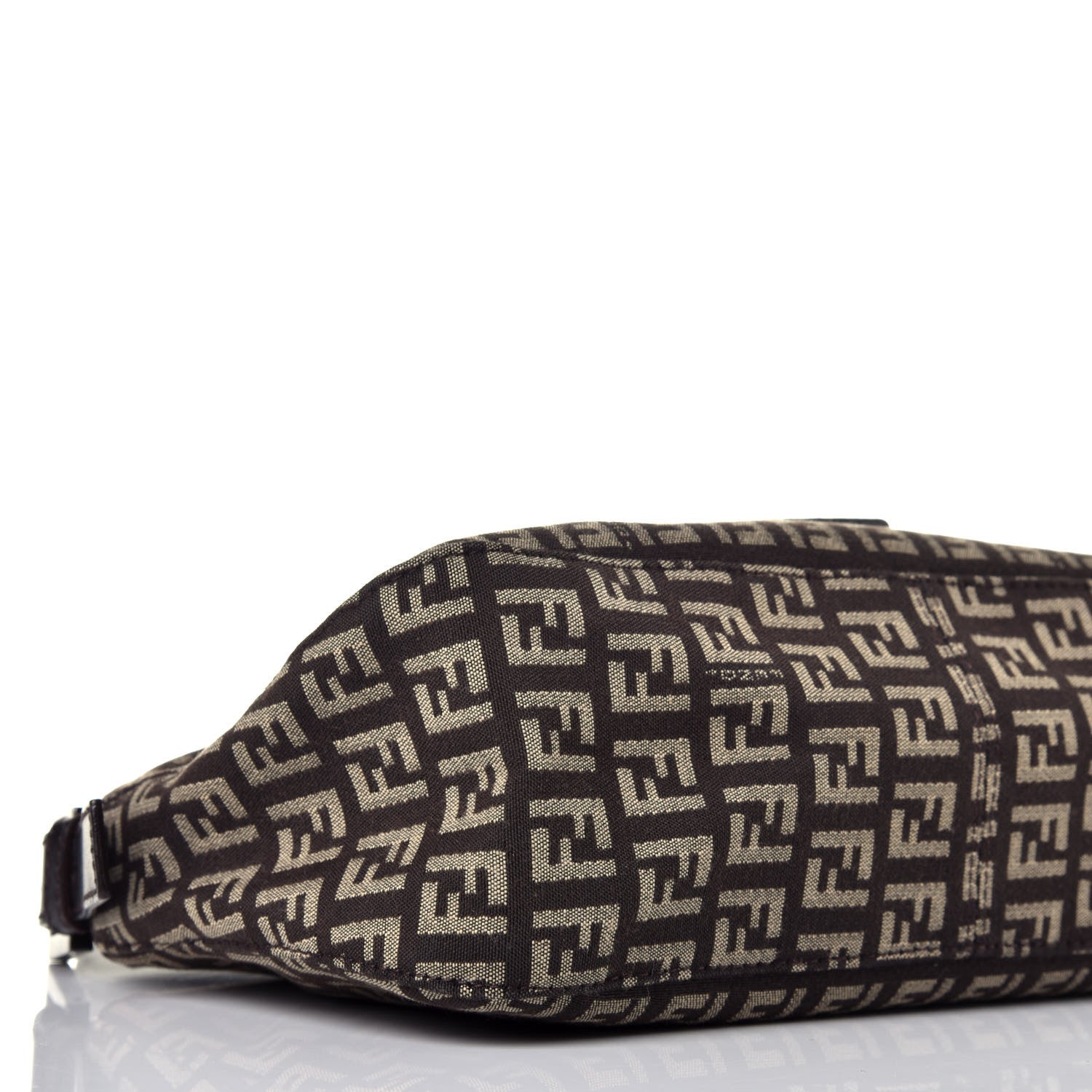 Fendi Zucchino Vitello Baguette Testa di Moro Beige 7 of 8