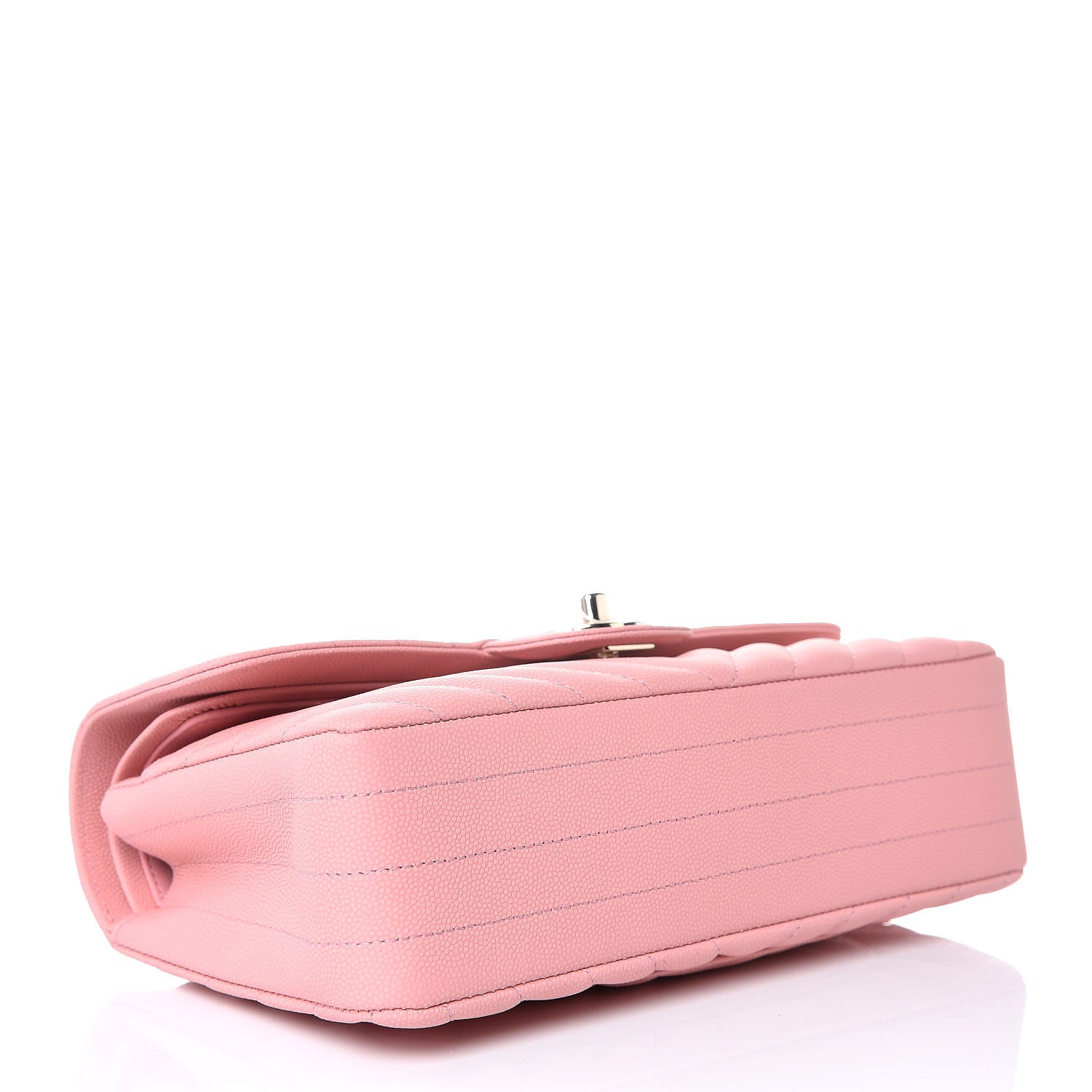 Chanel Caviar Chevron Quilted Small Double Flap Pink 4 of 8