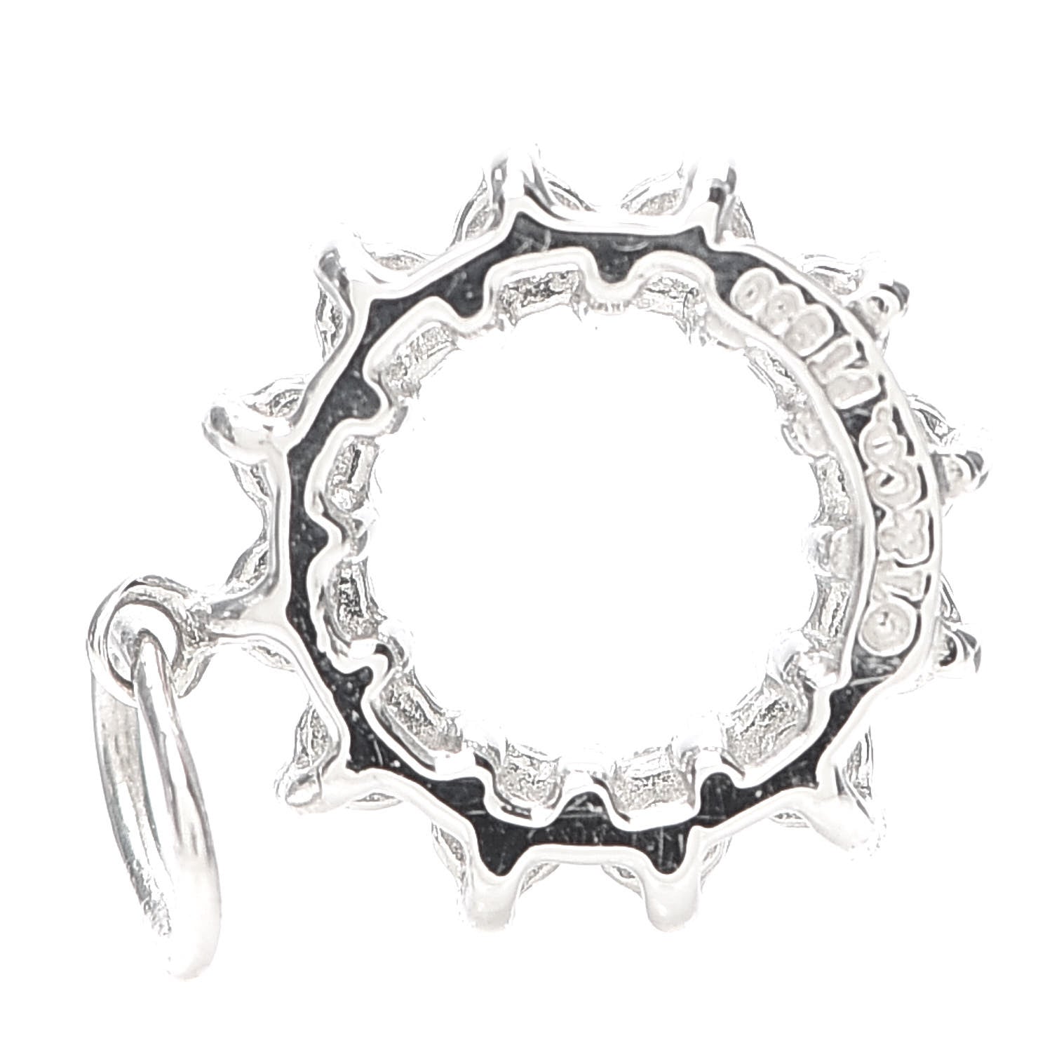 Tiffany Platinum Diamond Circle Charm 3 of 4