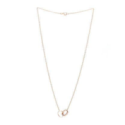 Cartier 18K Pink Gold Interlocking LOVE Necklace 3 of 5