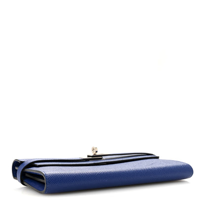 Hermes Epsom Kelly Longue Wallet Bleu Electrique 4 of 8