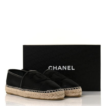 Chanel Mesh Grosgrain CC Espadrilles 41 Black 9 of 9