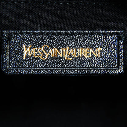 Saint Laurent Sheepskin Small Cabas ChYc Black 7 of 9