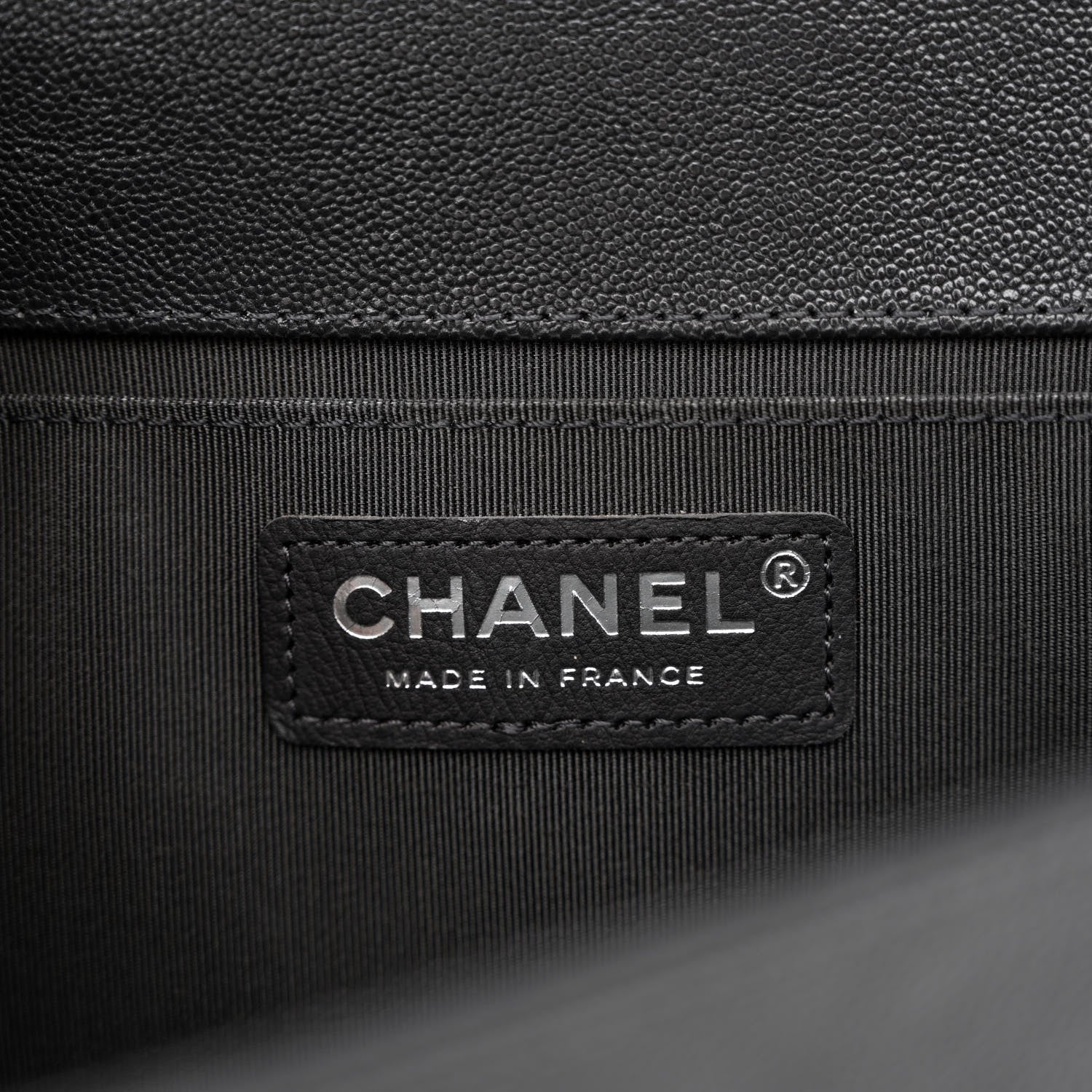 Chanel Caviar Quilted Medium Boy Flap Grey 6 of 11