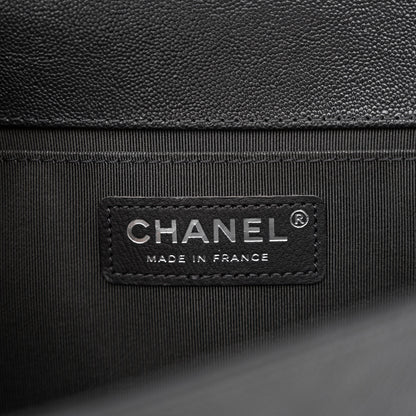 Chanel Caviar Quilted Medium Boy Flap Grey 6 of 11